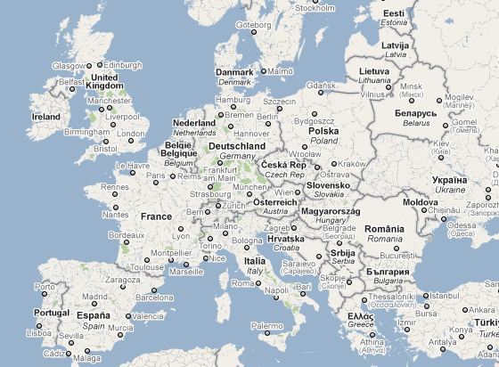 map europe 2010